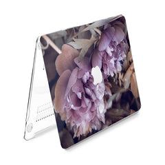 Lex Altern Hard Plastic MacBook Case Purple Peonies