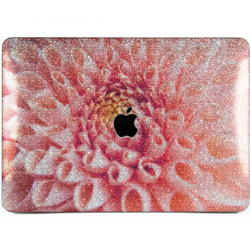 Lex Altern MacBook Glitter Case Macro Chrysanthemum