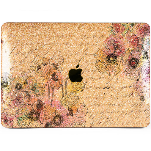 Lex Altern MacBook Glitter Case Vintage Letter