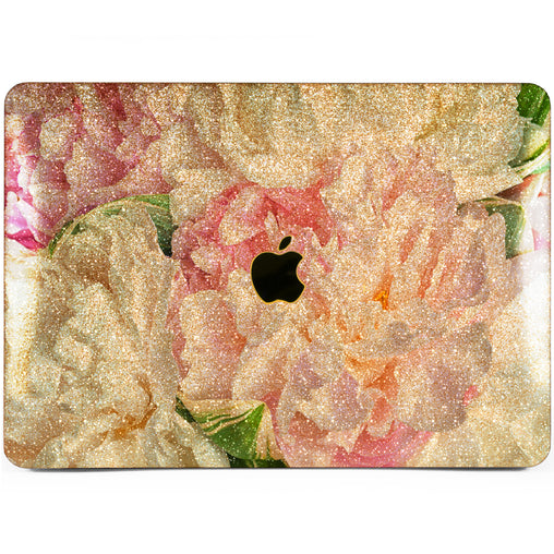 Lex Altern MacBook Glitter Case Peony Petals
