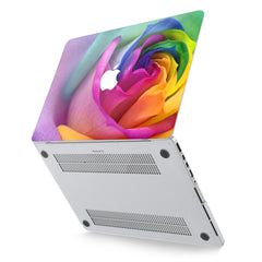 Lex Altern Hard Plastic MacBook Case Rainbow Rose