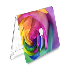 Lex Altern Hard Plastic MacBook Case Rainbow Rose