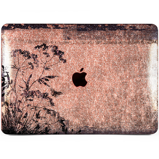Lex Altern MacBook Glitter Case Grunge Flowers
