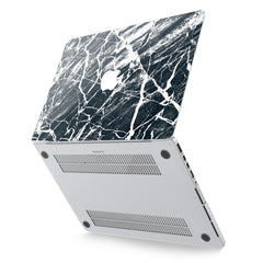 Lex Altern Hard Plastic MacBook Case Cracked Black Pattern