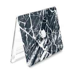 Lex Altern Hard Plastic MacBook Case Cracked Black Pattern