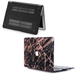 Lex Altern MacBook Glitter Case Cracked Black Pattern