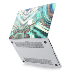 Lex Altern Hard Plastic MacBook Case Teal Agate