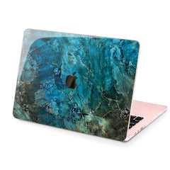 Lex Altern Hard Plastic MacBook Case Dark Blue Marble