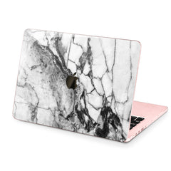 Lex Altern Hard Plastic MacBook Case Cracked Gray Marble