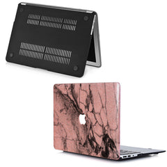 Lex Altern MacBook Glitter Case Cracked Gray Marble