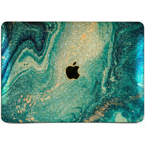Lex Altern MacBook Glitter Case Blue Paint