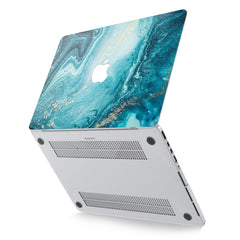 Lex Altern Hard Plastic MacBook Case Blue Paint