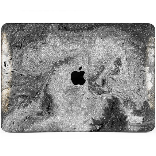 Lex Altern MacBook Glitter Case Gray Fluid