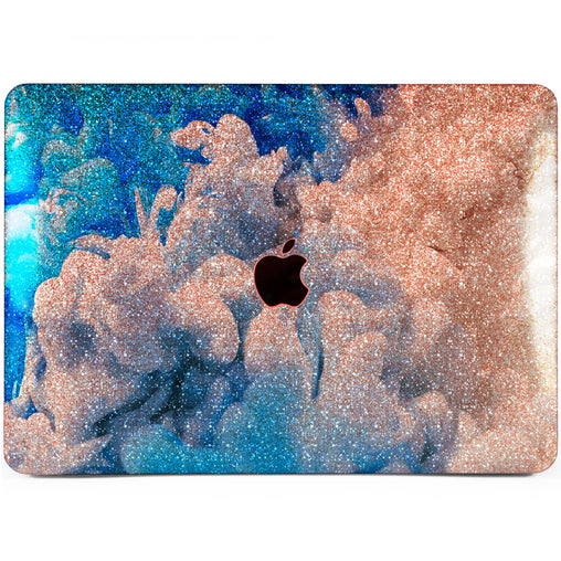 Lex Altern MacBook Glitter Case Blue Smoke