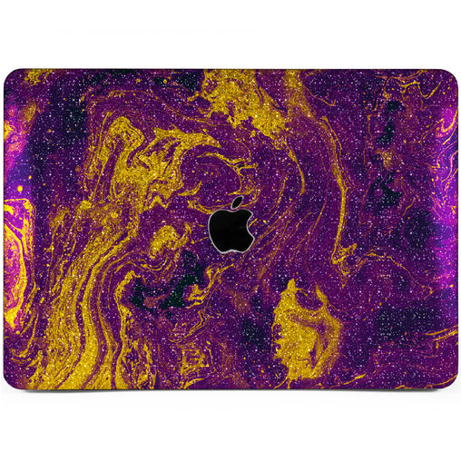 Lex Altern MacBook Glitter Case Purple Oil