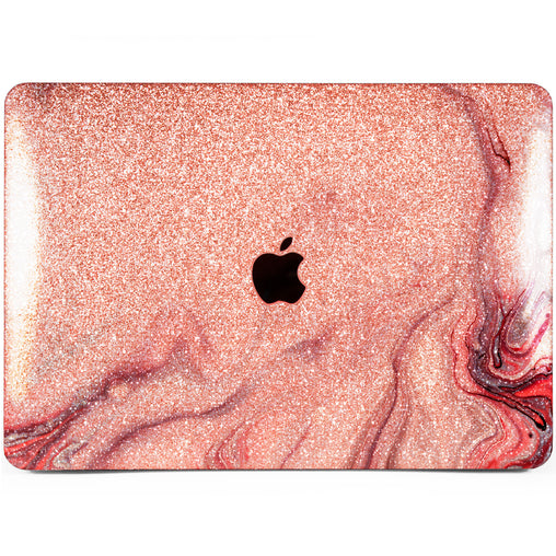 Lex Altern MacBook Glitter Case Liquid Red