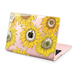 Lex Altern Hard Plastic MacBook Case Bright Sunflowers