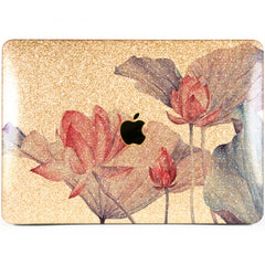 Lex Altern MacBook Glitter Case Tender Pink Lotuses