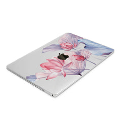 Lex Altern Hard Plastic MacBook Case Tender Pink Lotuses