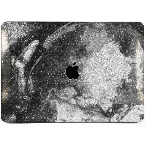 Lex Altern MacBook Glitter Case Marbling Gray Paint