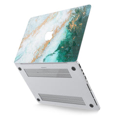 Lex Altern Hard Plastic MacBook Case Blue Acrylic Paint