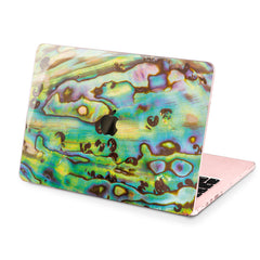 Lex Altern Hard Plastic MacBook Case Green Abalone