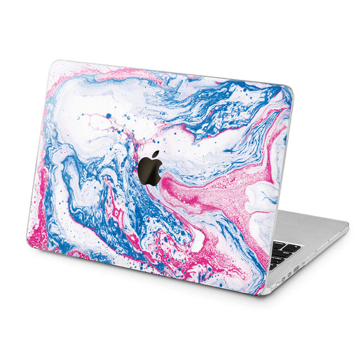 Lex Altern Lex Altern Blue and Pink Painting Case for your Laptop Apple Macbook.