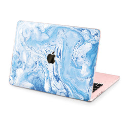 Lex Altern Hard Plastic MacBook Case Blue Flow
