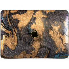 Lex Altern MacBook Glitter Case Golden Flow