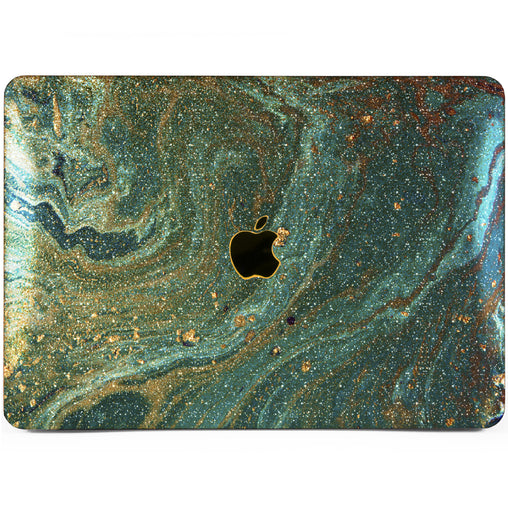 Lex Altern MacBook Glitter Case Blue Oil