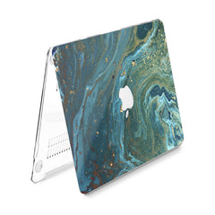 Lex Altern Hard Plastic MacBook Case Blue Oil