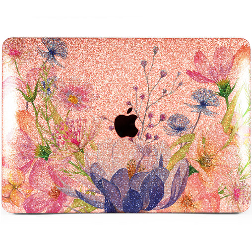 Lex Altern MacBook Glitter Case Floral Composition
