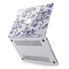 Lex Altern Hard Plastic MacBook Case Elegant Purple Flowers