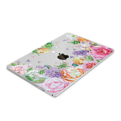 Lex Altern Hard Plastic MacBook Case Pink Peonies