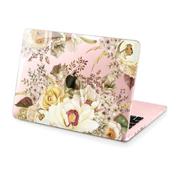 Lex Altern Hard Plastic MacBook Case White Flowers Pattern