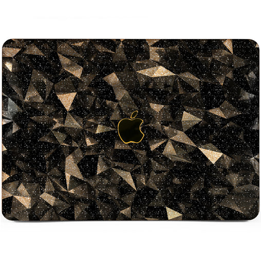 Lex Altern MacBook Glitter Case Black Geometry