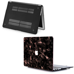Lex Altern MacBook Glitter Case Black Geometry