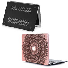 Lex Altern MacBook Glitter Case Black Mandala