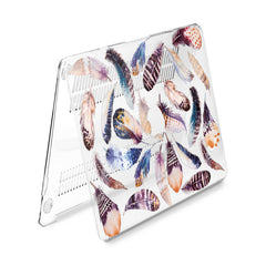 Lex Altern Hard Plastic MacBook Case Feathers Pattern