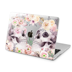 Lex Altern Lex Altern Floral Skulls Case for your Laptop Apple Macbook.