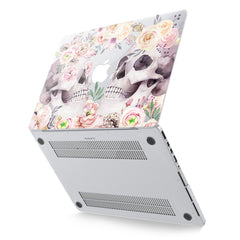 Lex Altern Hard Plastic MacBook Case Floral Skulls