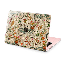 Lex Altern Hard Plastic MacBook Case Floral Bicycle Theme