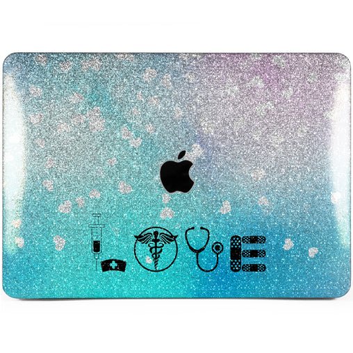 Lex Altern MacBook Glitter Case Cute Medicine Pattern