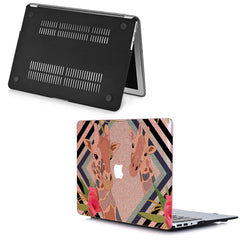 Lex Altern MacBook Glitter Case Geometric Giraffe Theme