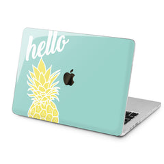 Lex Altern Lex Altern Yellow Quote Pineapple Print Case for your Laptop Apple Macbook.