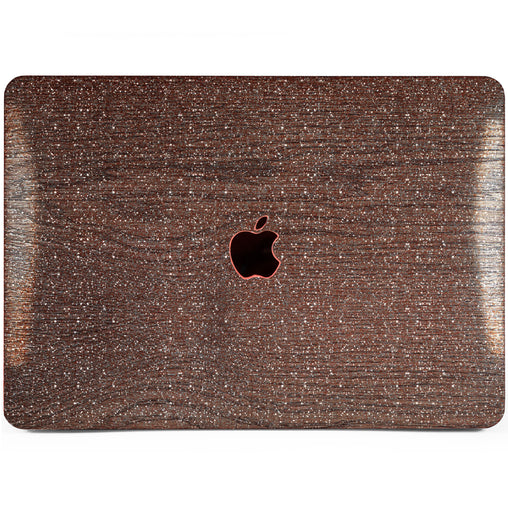 Lex Altern MacBook Glitter Case Grey Polished Wood