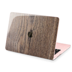 Lex Altern Hard Plastic MacBook Case Brown Polished Wood