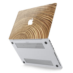 Lex Altern Hard Plastic MacBook Case Rounded Wooden Art