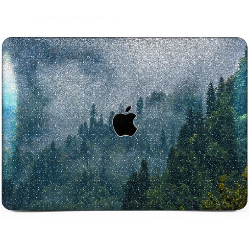 Lex Altern MacBook Glitter Case Foggy Forest