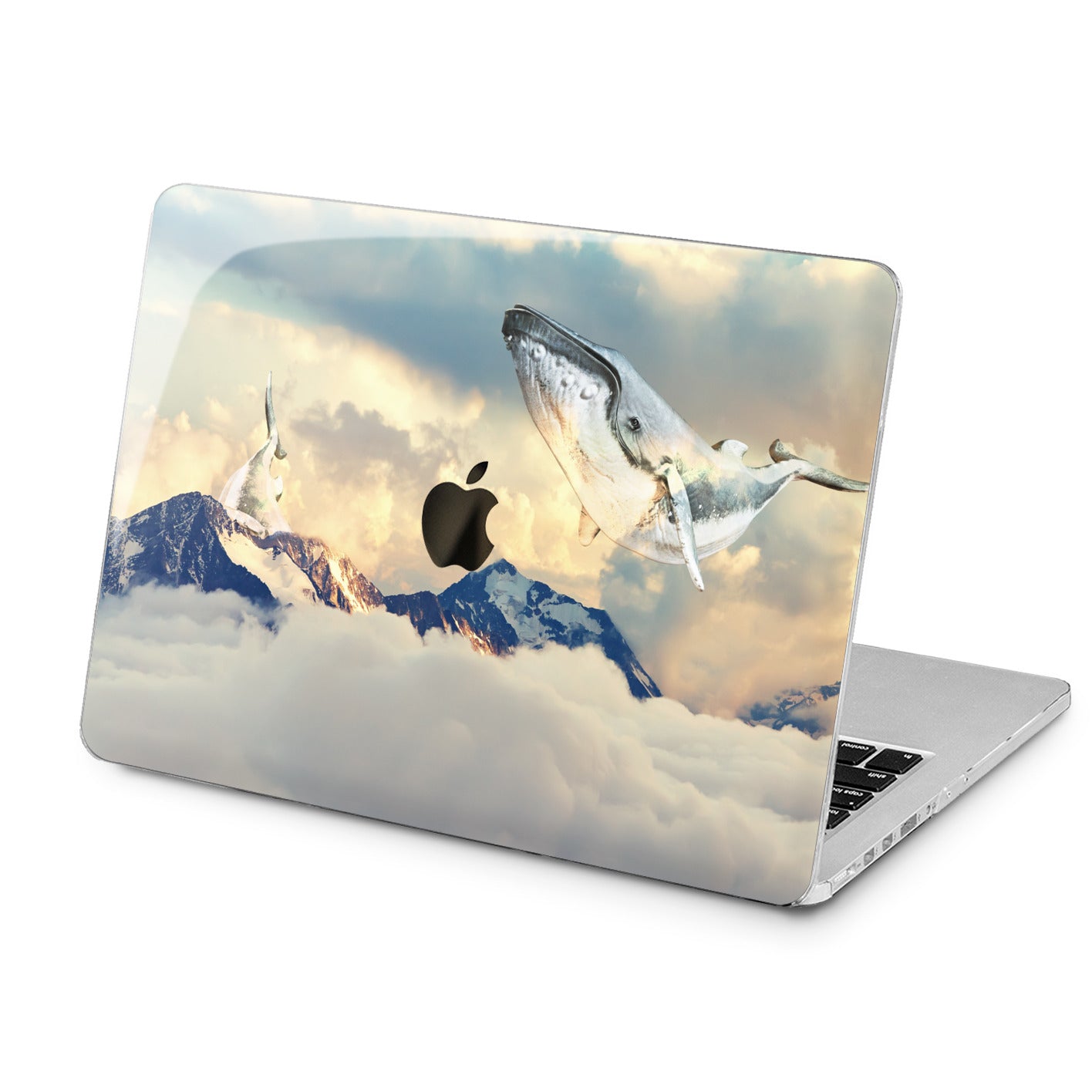 Lex Altern Lex Altern Whale Clouds Case for your Laptop Apple Macbook.